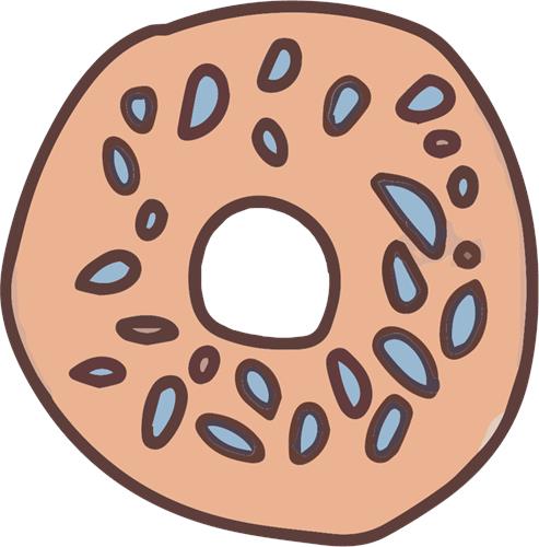 Lækker sesam donut