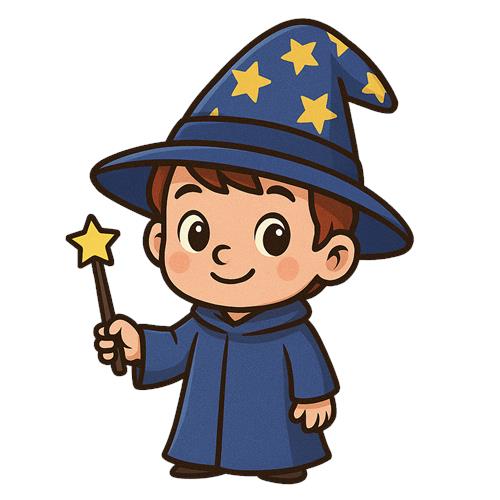 Ung Troldmand med Stjerne Stav